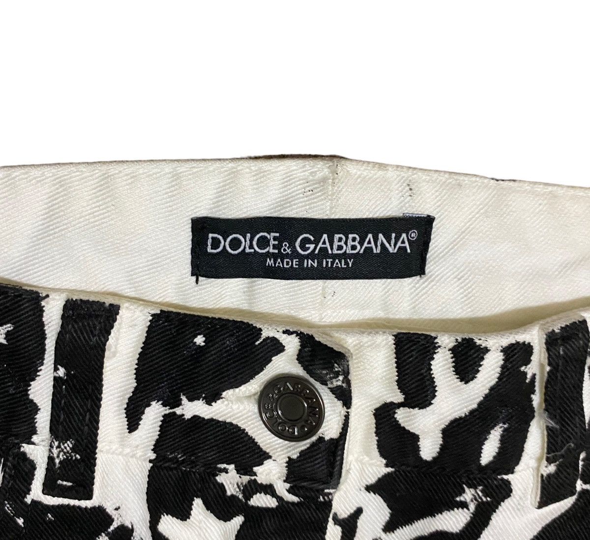 14th Addiction Very Rare Vintage Dolce & Gabbana Star Overprint Pants 2000s Size US 28 / EU 44 - 12 Thumbnail