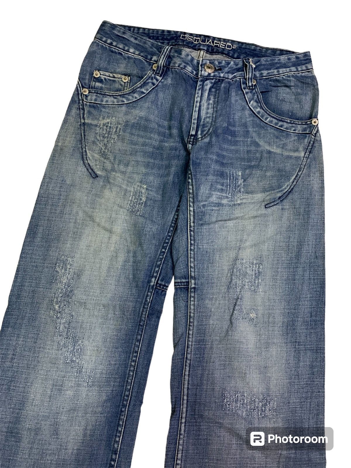 Dsquared2 💥Vintage Dsquared Chip Chip MotherFucker Denim Size US 33 - 5 Thumbnail