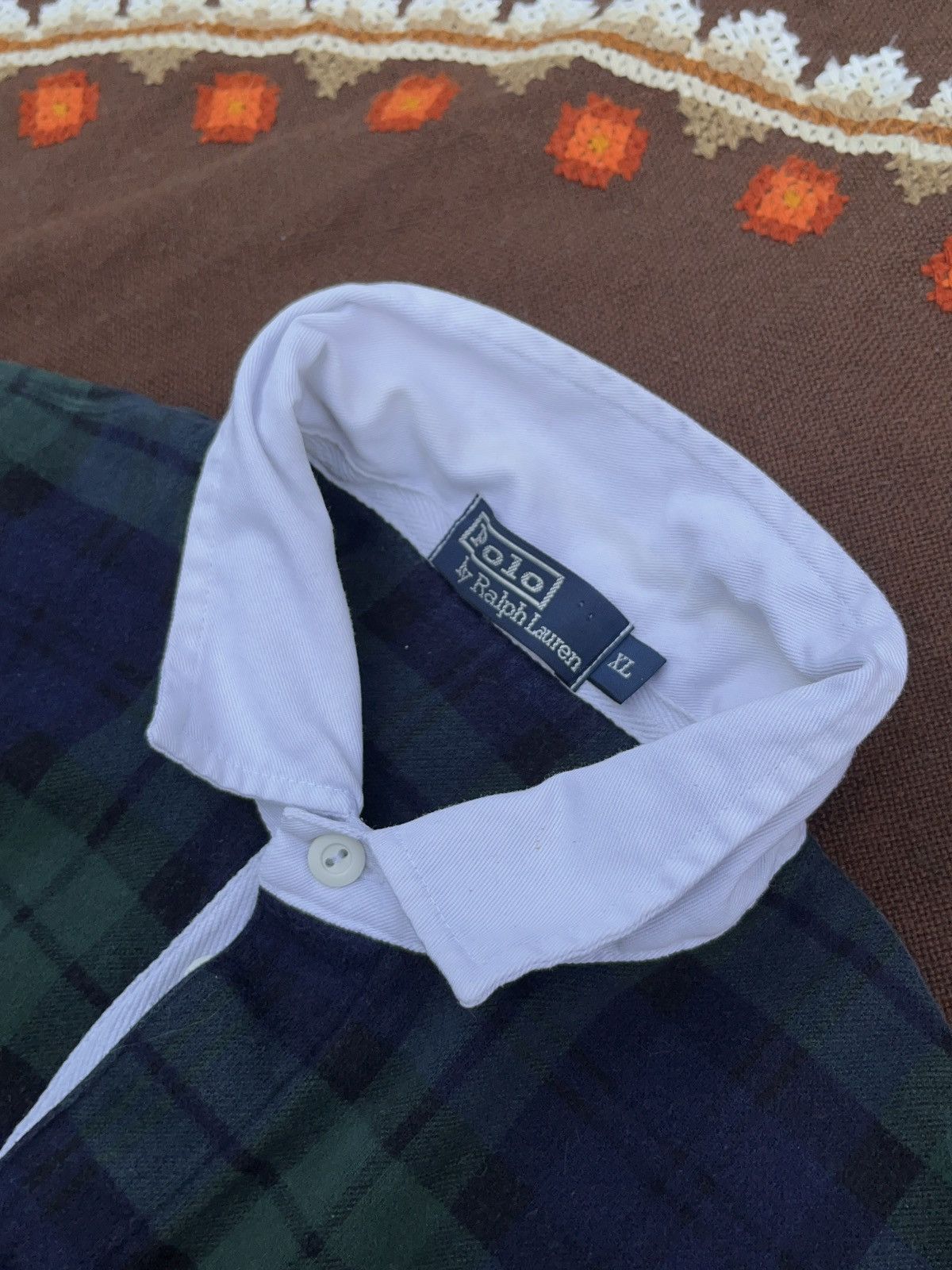 Polo Ralph Lauren Vintage 90s Polo Ralph Lauren Oversized Rugby Long Sleeve Size US XL / EU 56 / 4 - 5 Thumbnail