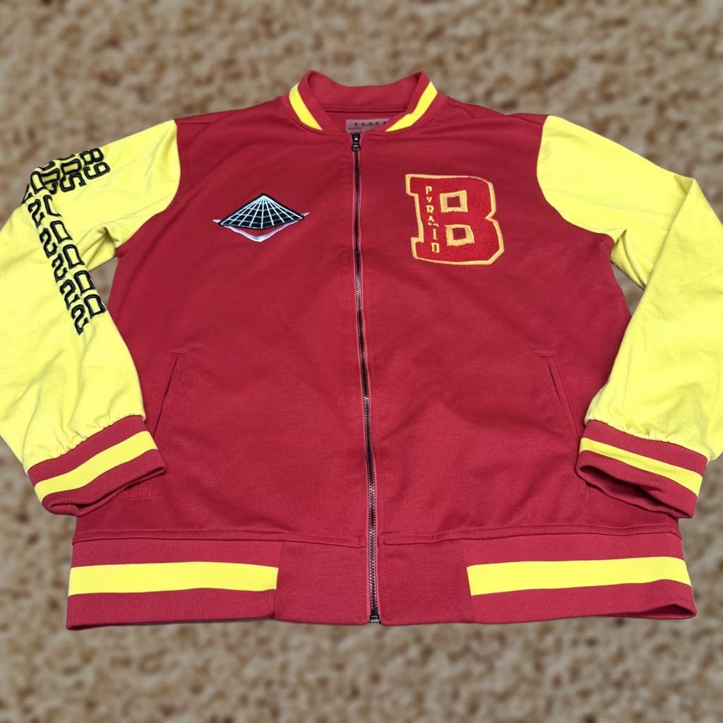 Black Pyramid Black Pyramid Jacket Mens Large Red Yellow Varsity Full Zip Hip Hop Streetwear Plaid? Size US L / EU 52-54 / 3 - 1 Thumbnail