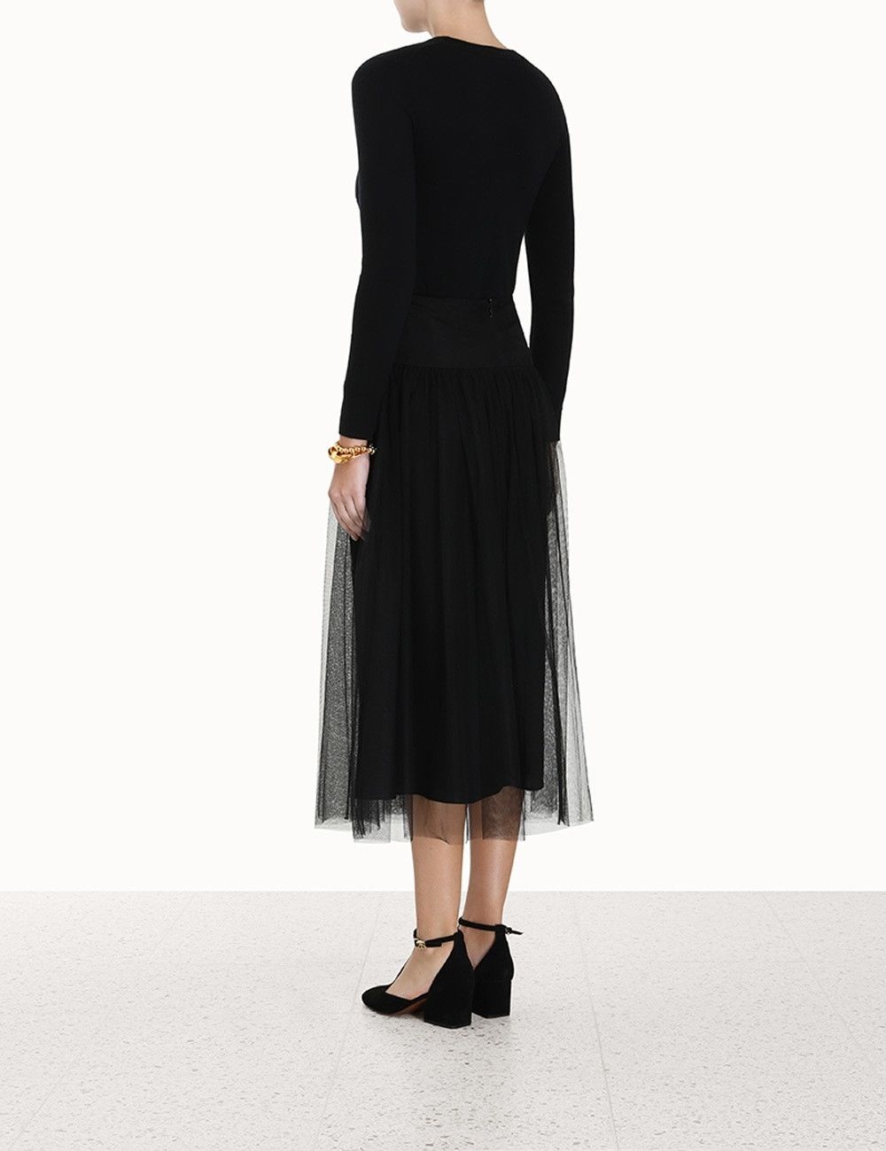Zimmermann oc11z0425 Tulle Skirt in Black Size 27" / US 4 / IT 40 - 4 Thumbnail