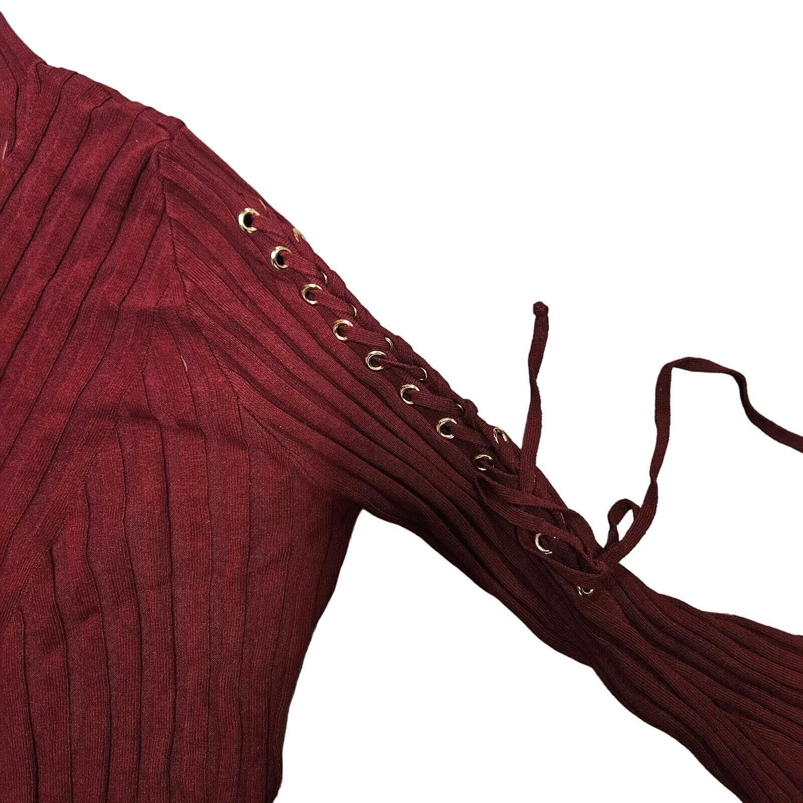 Fashion Nova Fashion Nova Ribbed Sweater Size M with Bell Sleeves Size S / US 4 / IT 40 - 3 Thumbnail