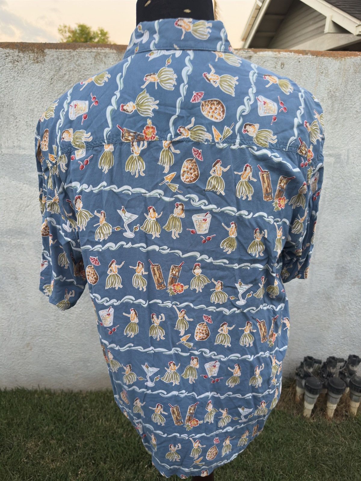Other PreOwned Kahala Hawaiian Print Blue Full Button Men's Large Size US L / EU 52-54 / 3 - 2 Thumbnail