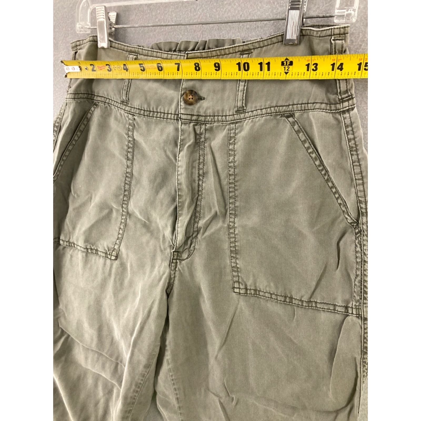 Abercrombie & Fitch VINTAGE Abercrombie & Fitch Pants Women M Gray Elastic Waist Ankle Hiking 90s Mens? Womens Size 32" / US 10 / IT 46 - 2 Thumbnail