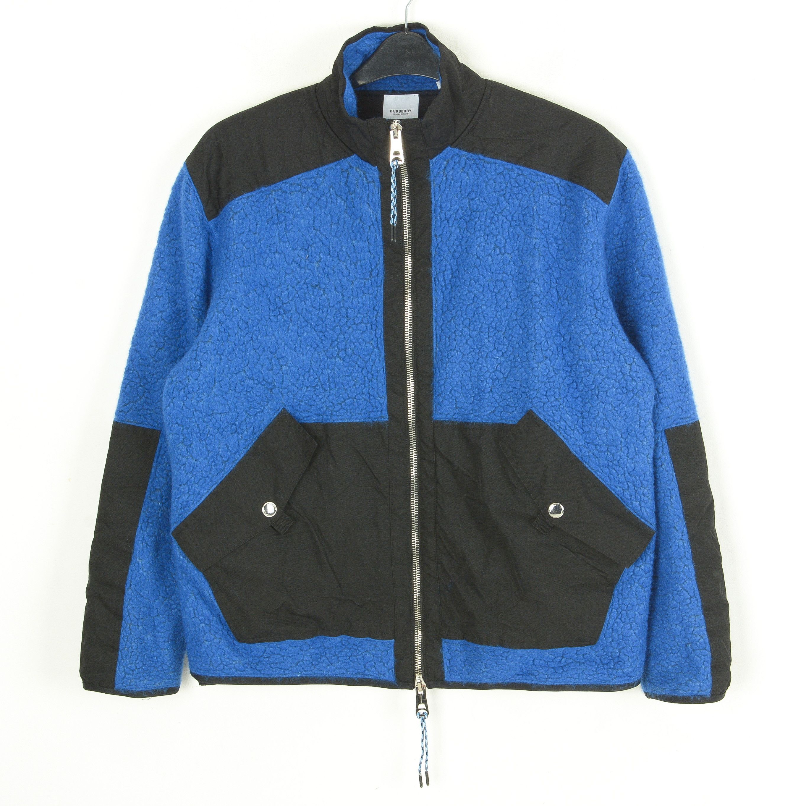 Burberry fleece wool jacket men M full zip up jumper sweater cardigan Size US M / EU 48-50 / 2 - 1 Thumbnail