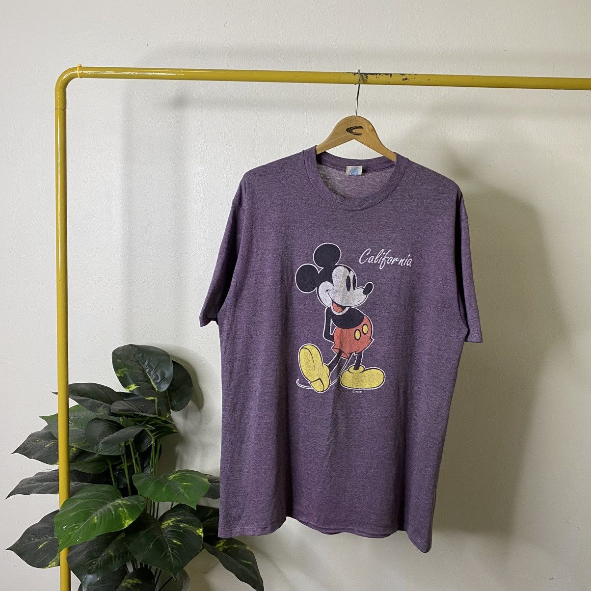 Mickey Mouse Vintage 1990s Disney Mickey Mouse Velva Sheen T Shirt Size US XL / EU 56 / 4 - 1 Thumbnail