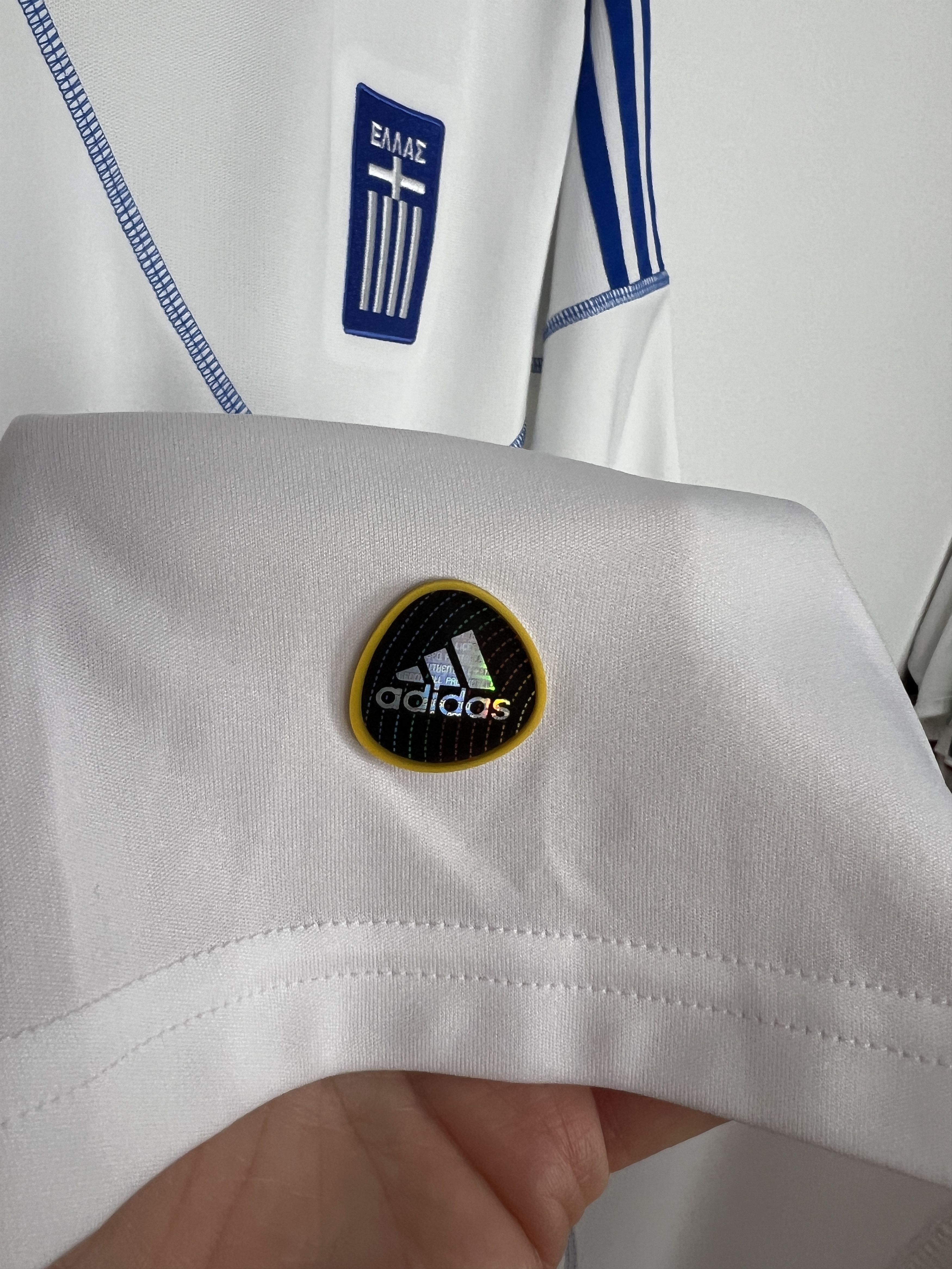 Adidas Greece Home football shirt Soccer National Jersey Trikot Size US XXL / EU 58 / 5 - 5 Thumbnail