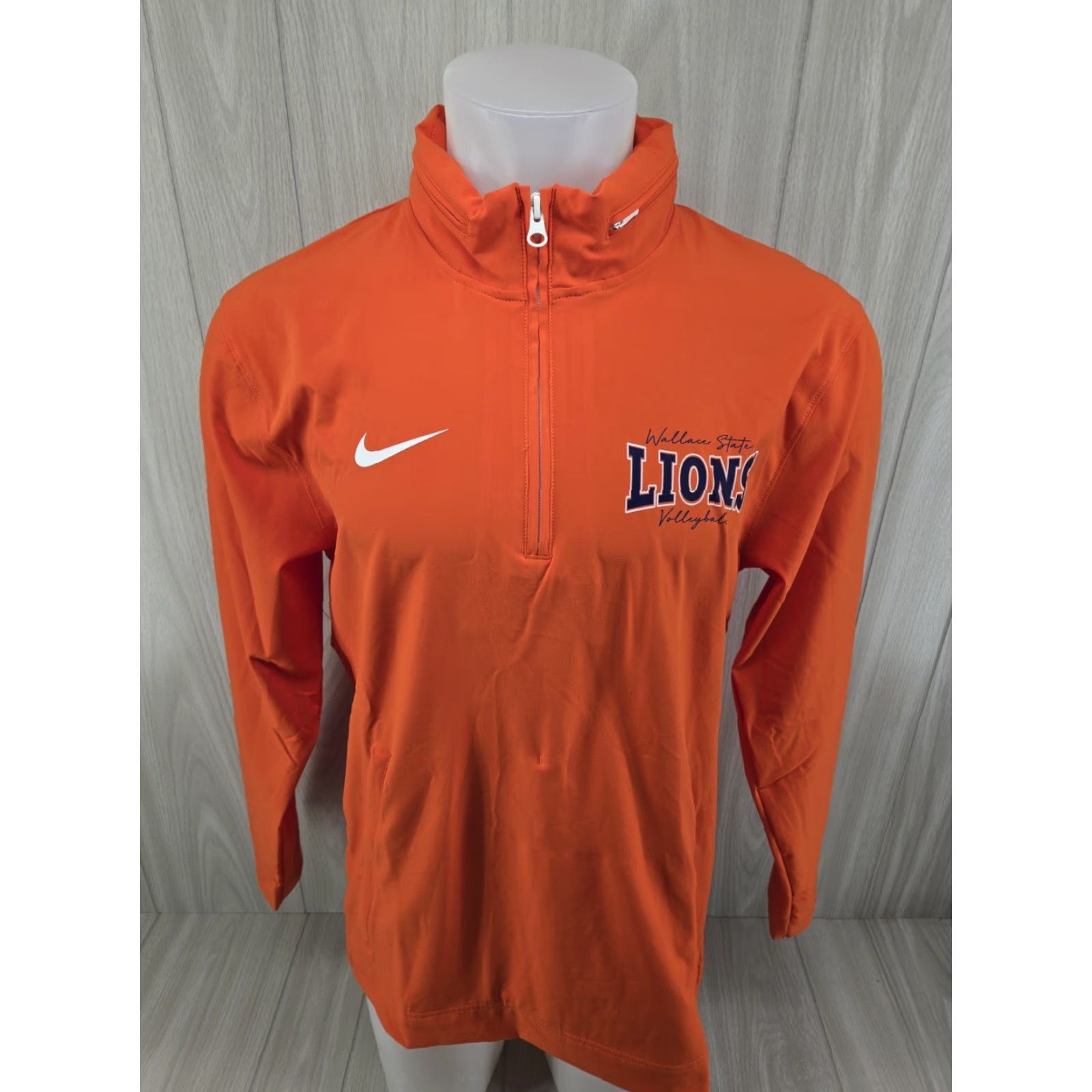 Nike Nike Wallace State Valleyball Windbreaker Shirt Mens Sz Small Orange 1/4 Zip L/S Size US S / EU 44-46 / 1 - 2 Thumbnail