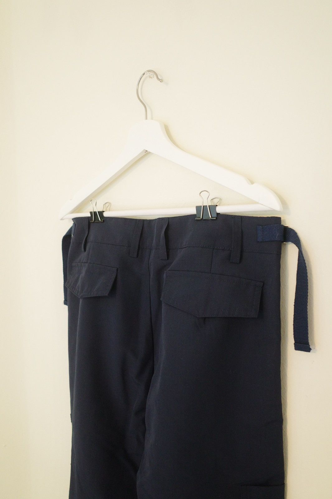 Other × Vintage Navy Blue Loose Casual Cargo Pants Size US 32 / EU 48 - 2 Thumbnail