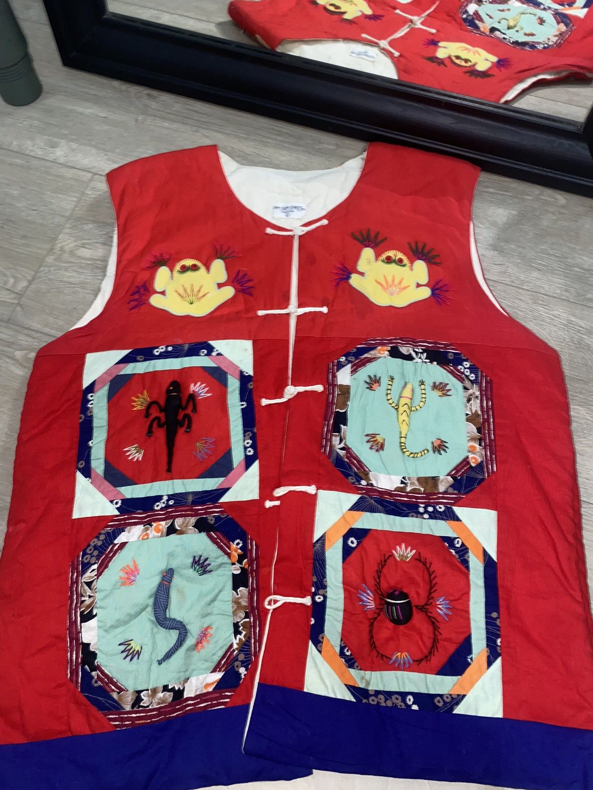 Japanese Brand × Vintage Rare Vintage / Y2K 1970s - 1980s Patchwork Vests Size US L / EU 52-54 / 3 - 3 Thumbnail