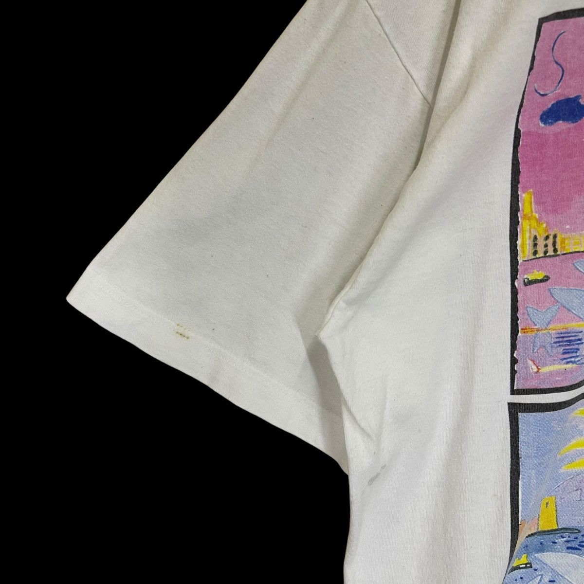 Quiksilver Vintage 90s Ken Done Big Logo Shortsleeve Tee Size US XL / EU 56 / 4 - 8 Thumbnail