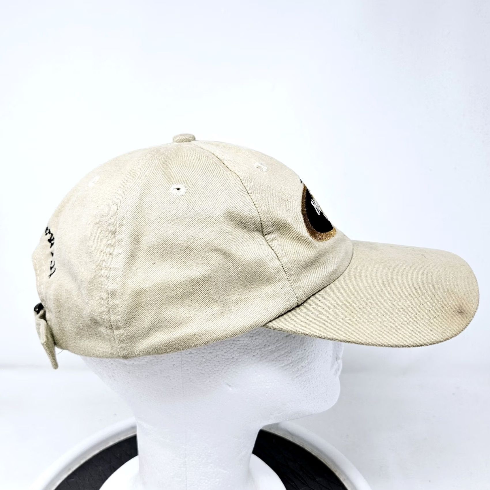 Hard Rock Cafe VINTAGE Hard Rock Cafe Hat Cap Strapback Beige One Size Men Baseball Cap Love All Serve All China 90s Rock Cap Mens Size ONE SIZE - 3 Thumbnail