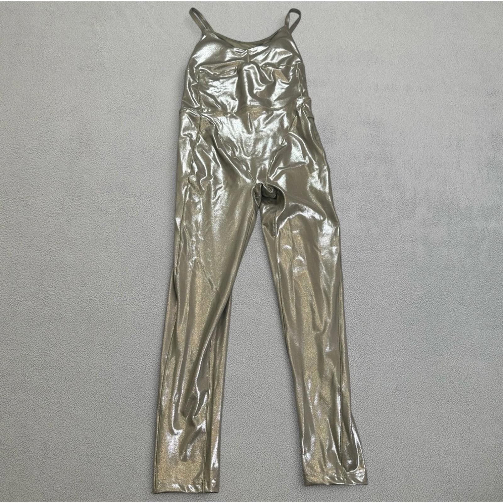 Other NWT Adidas Ivy Park Metallic Catsuit Women L Jumpsuit Shiny Size 36" / US 14 / IT 50 - 1 Thumbnail