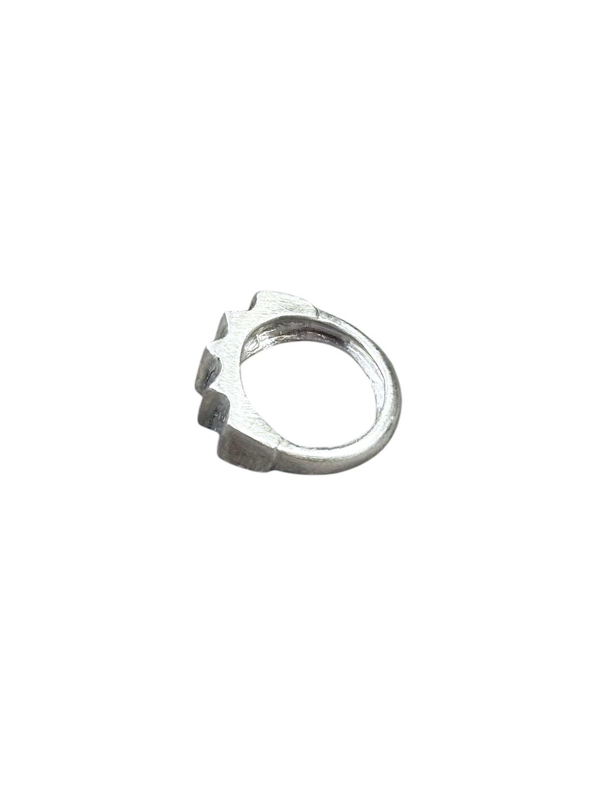 Vintage 2000s HANDCRAFTED BRUTALIST PILLAR STERLING SILVER RING Size ONE SIZE - 7 Thumbnail