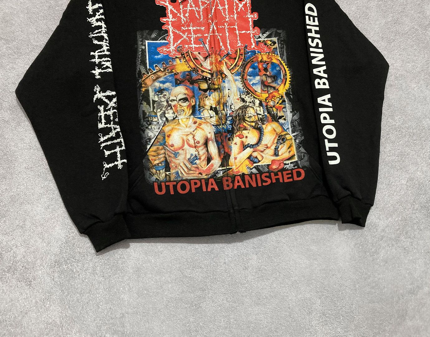 Band Tees Zip Hoodie Napalm Death - Utopia Banished Size US XL / EU 56 / 4 - 3 Thumbnail