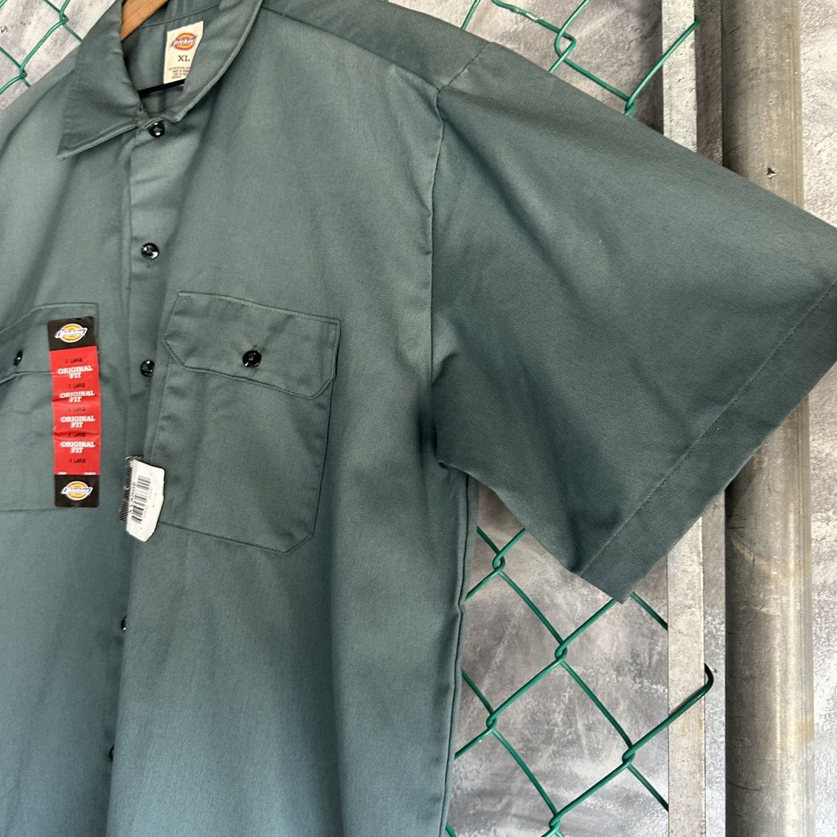 Dickies Dickies Button Up Shirt Mens XL Green New Workwear Mechanic Size US XL / EU 56 / 4 - 6 Thumbnail