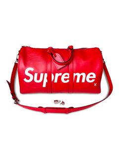 Lv supreme duffle on sale bag