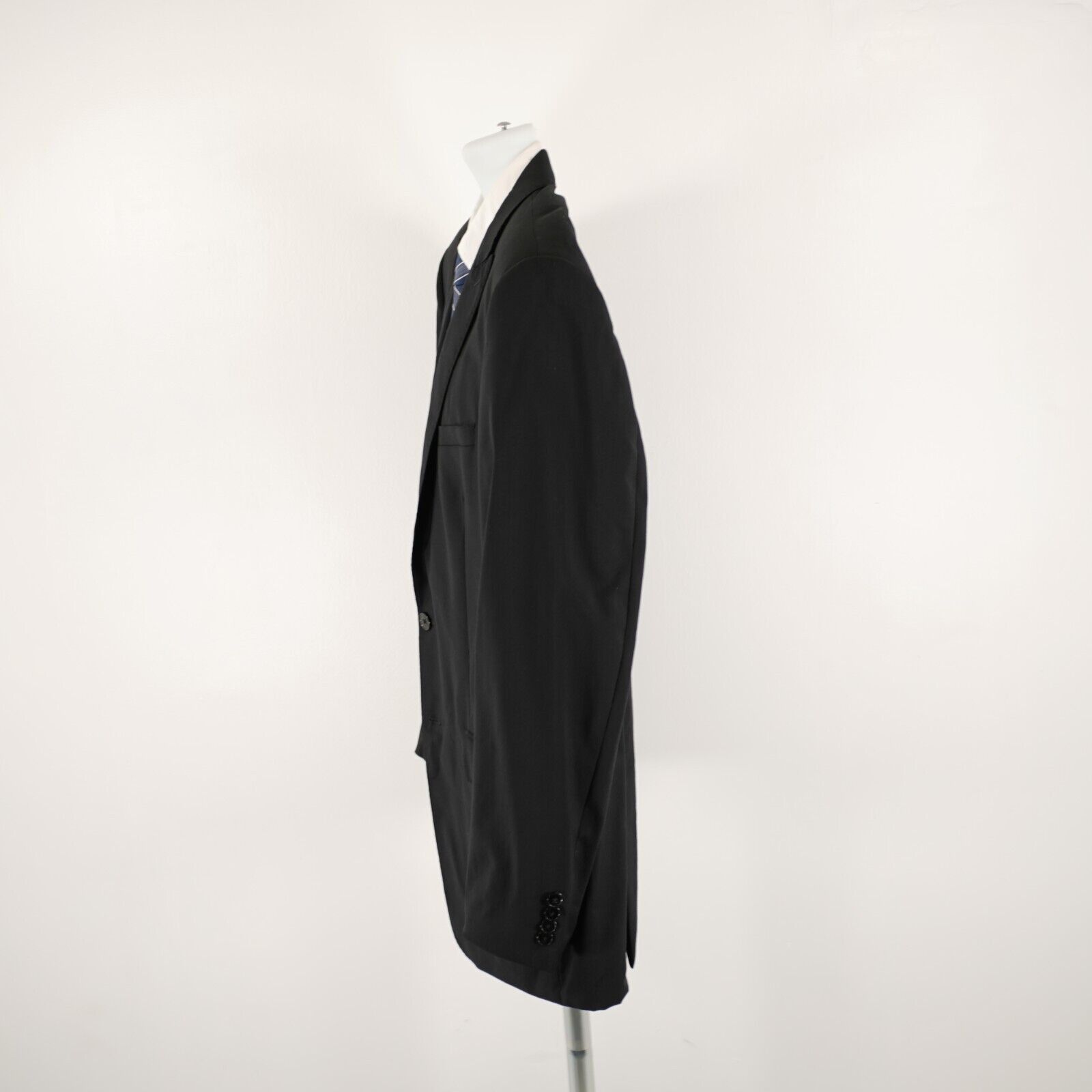 Calvin Klein Calvin Klein Black Wool Peak Label 2 Button Blazer / Suit Ja Size 40R - 6 Thumbnail