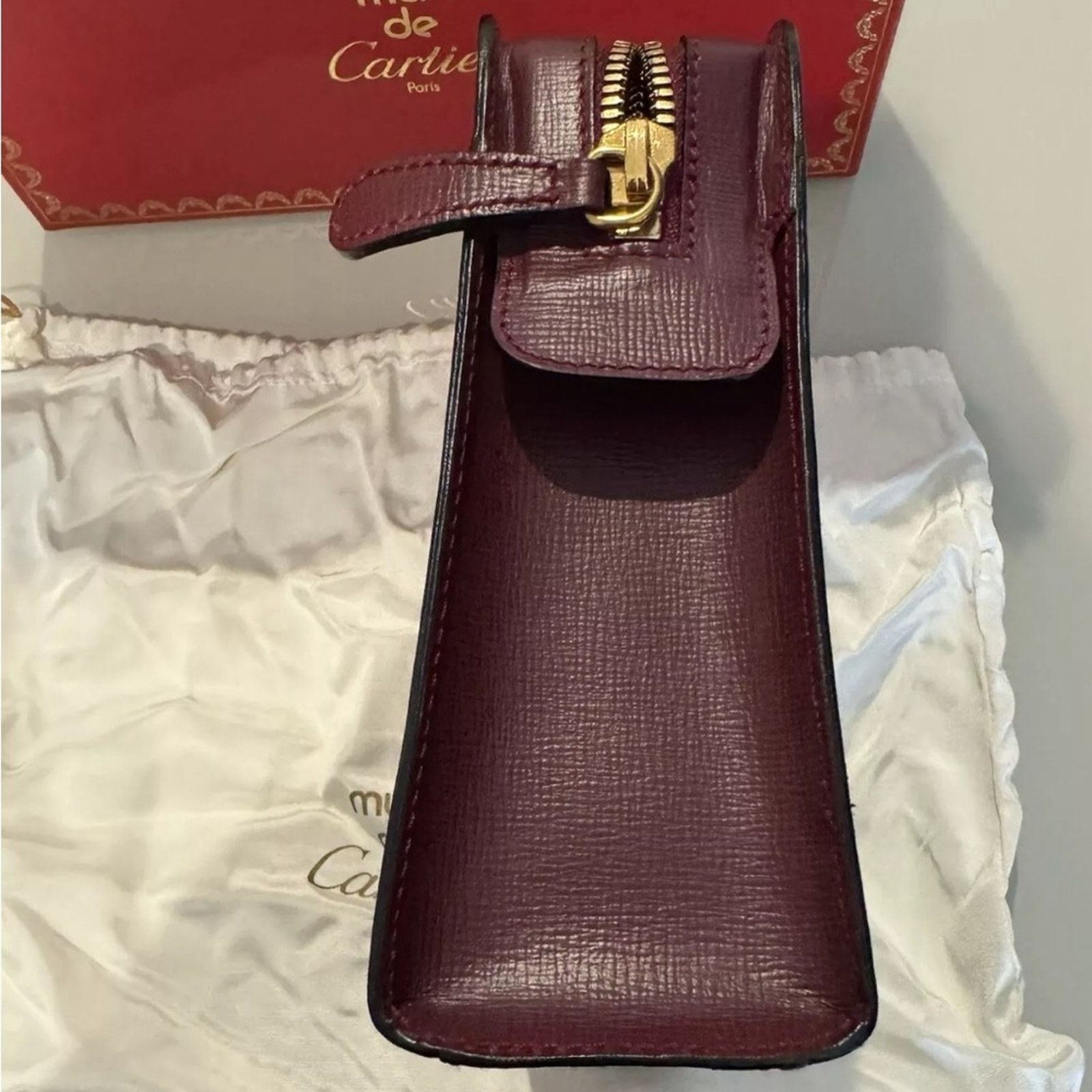 Cartier Cartier Must de Cartier Leather Clutch Bag, Wallet Keyholder Size ONE SIZE - 7 Thumbnail