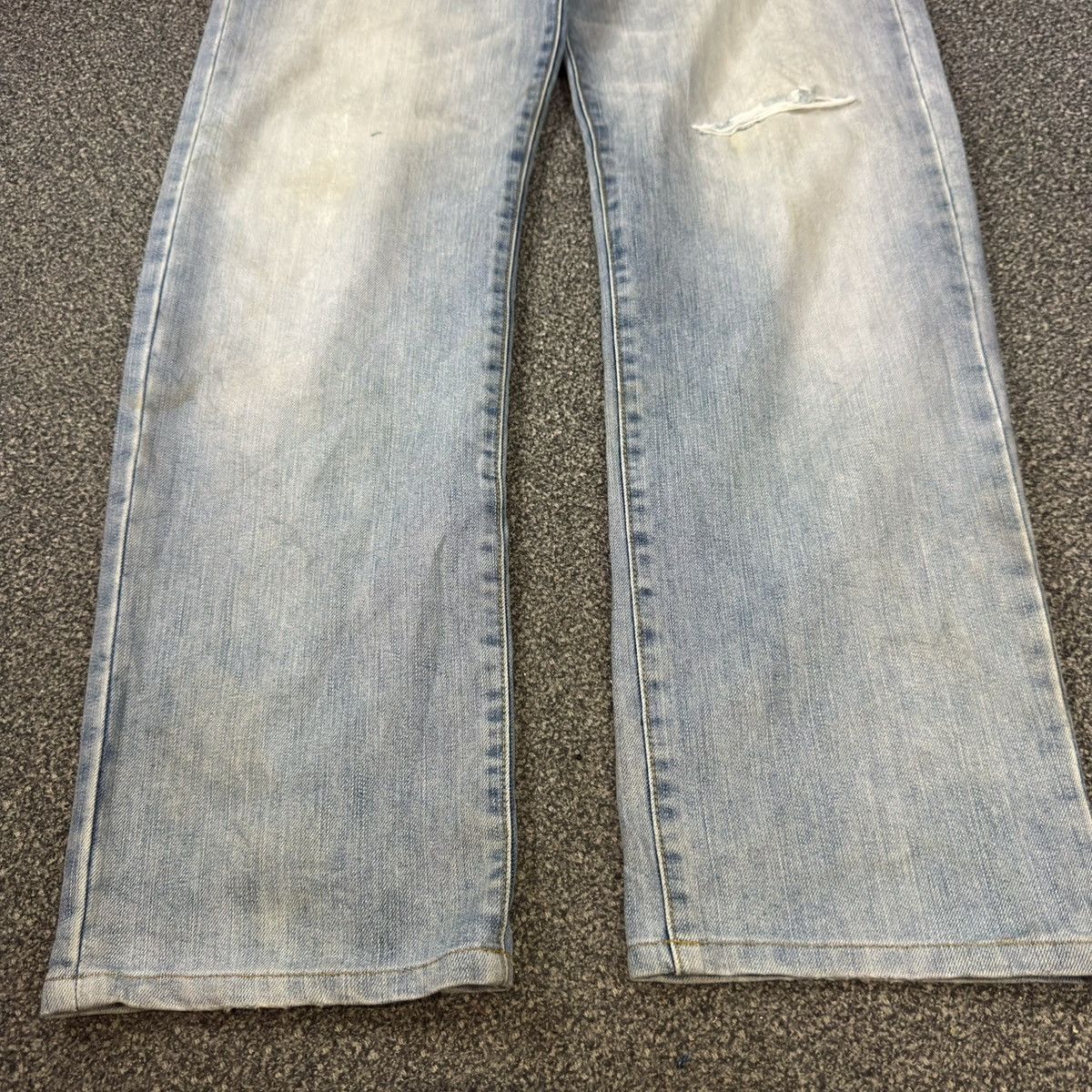 Undercover × Uniqlo 🔥🇯🇵 Vintage 90s Japanese Denim Uniqlo Faded Distressed Jeans Size US 34 / EU 50 - 5 Thumbnail