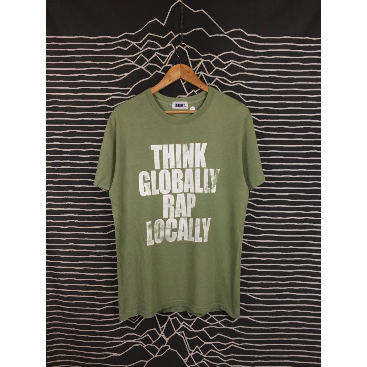 Japanese Brand OUGHT Japanese Brand Think Globally Rap Locally Tee Size US M / EU 48-50 / 2 - 2 Thumbnail