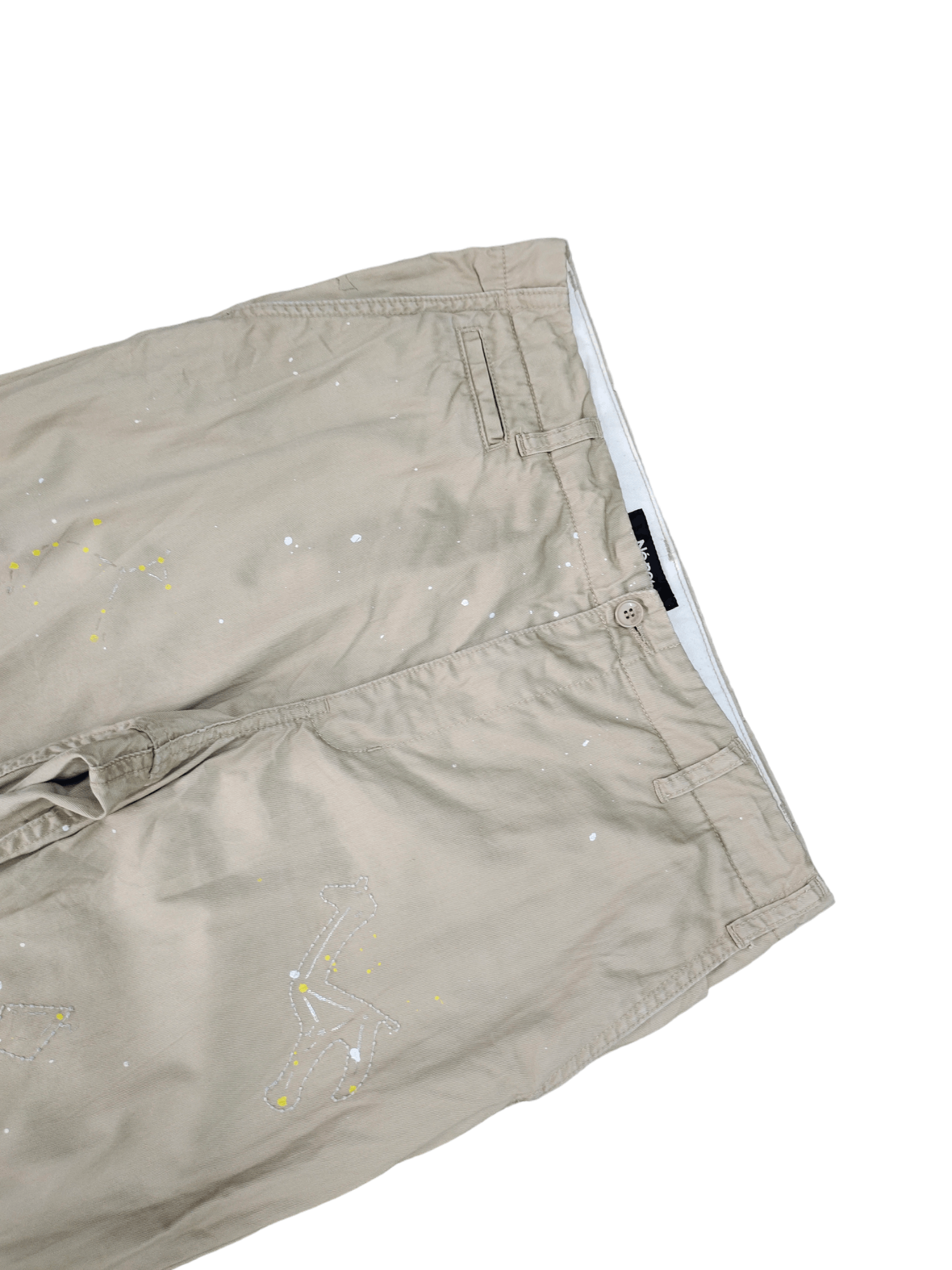 Ne-Net Ne-Net By Issey Miyake Painted Cropped Pants Size US 30 / EU 46 - 4 Thumbnail