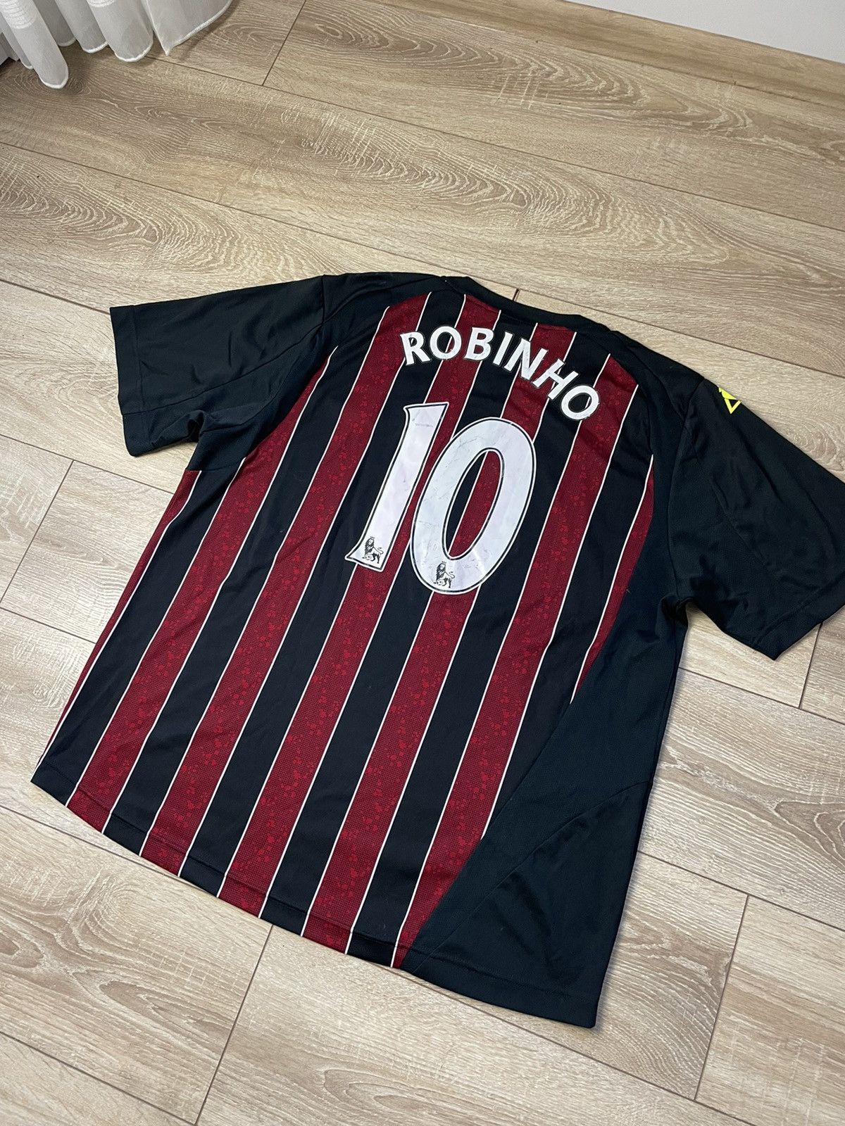 Le Coq Sportif Robinho Manchester City 2008-2009 Away football shirt Xl Men Size US XL / EU 56 / 4 - 3 Thumbnail