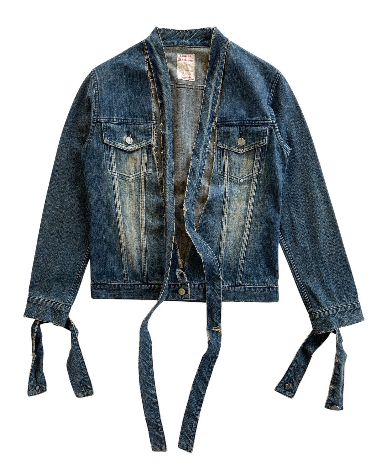 Vandalize Vandalize Distressed Bondage Denim Jacket Size M / US 6-8 / IT 42-44 - 2 Thumbnail