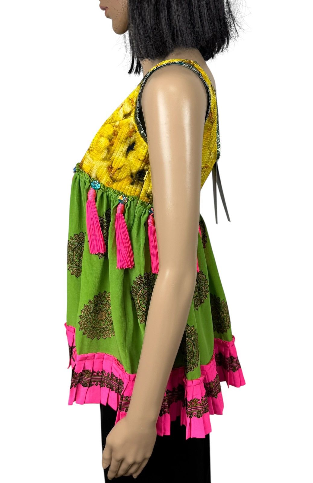 Manish Arora Manish Arora Silk Tank Blouse Pleated Decor size M Size M / US 6-8 / IT 42-44 - 9 Thumbnail
