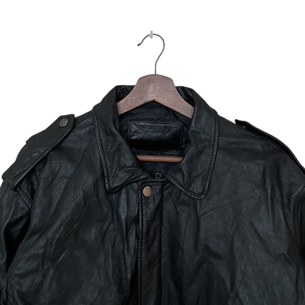 Vintage Vintage Japanese Brand Sub Urban Bomber Leather Jacket 2000s Size US L / EU 52-54 / 3 - 7 Thumbnail