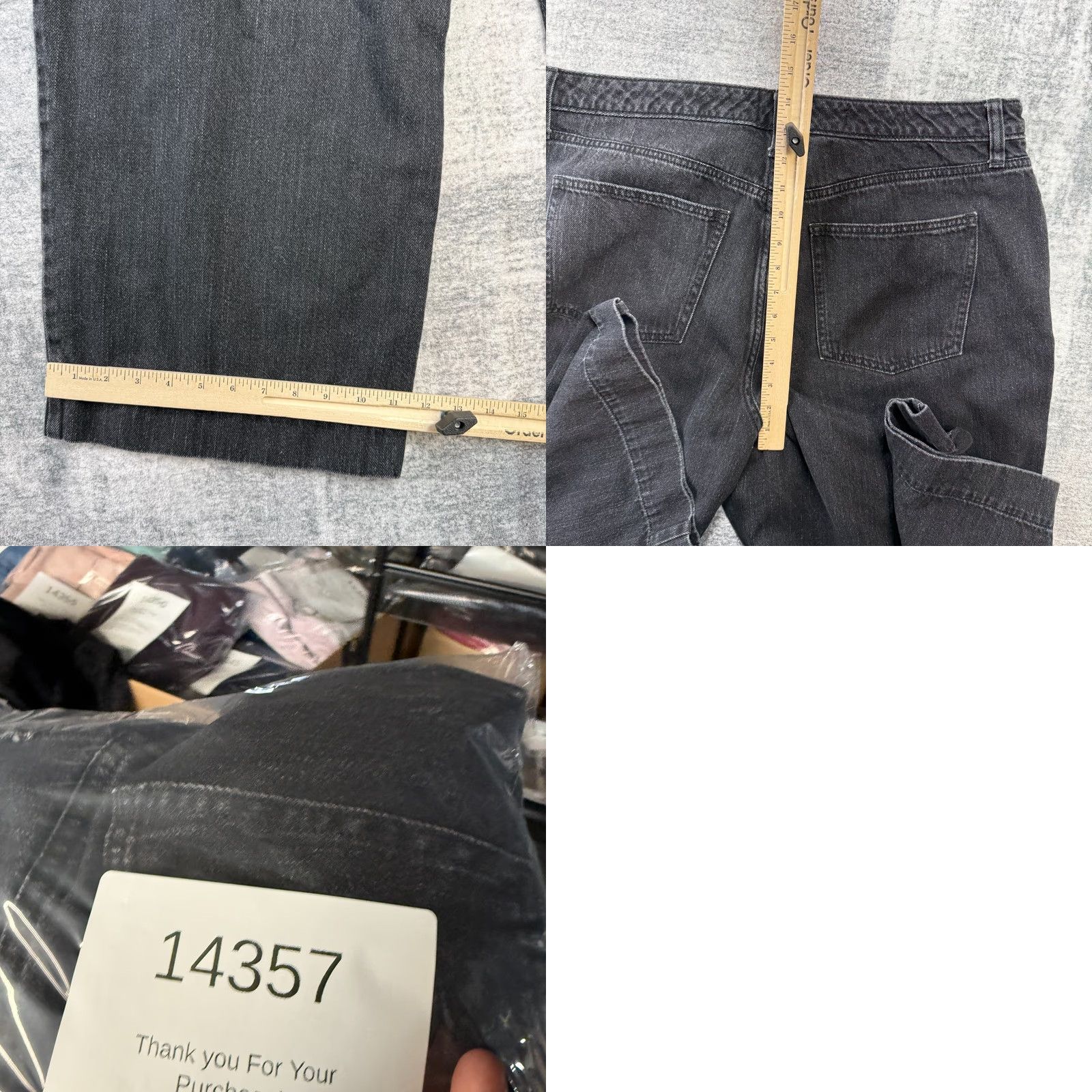 Vintage Universal Thread Jeans Womens 17 S Black Wash High Rise Wide-Leg Baggy Relaxed Jeans Womens 17 Black Wash High Rise Wide-Leg Baggy Relaxed Size 25" / US 0 / IT 36 - 8 Thumbnail