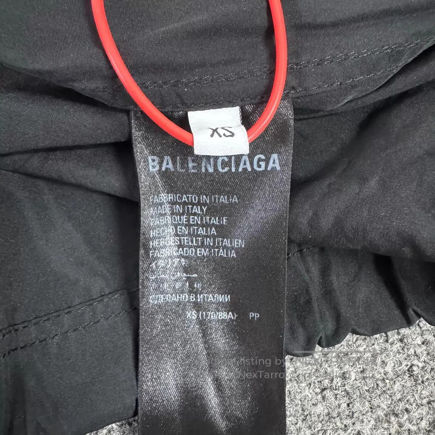 Balenciaga Black Light Jacket with 'Be Different' Back Print. Size US XS / EU 42 / 0 - 8 Thumbnail