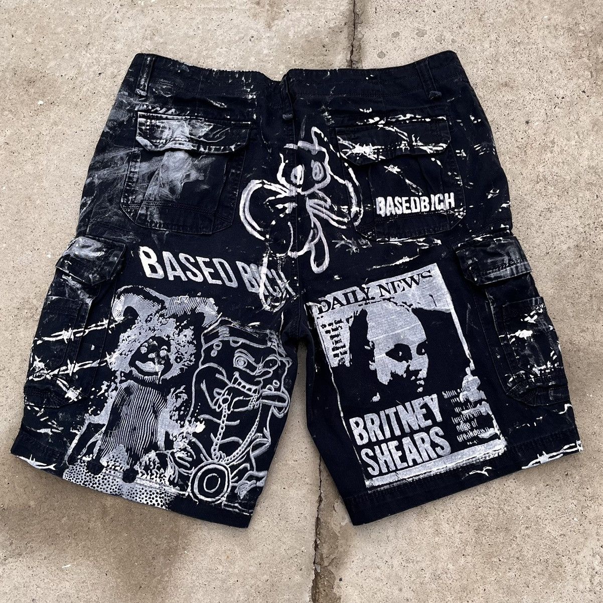 Designer Basedbich 1of1 printed shorts size 40x11 Size US 40 / EU 56 - 2 Thumbnail