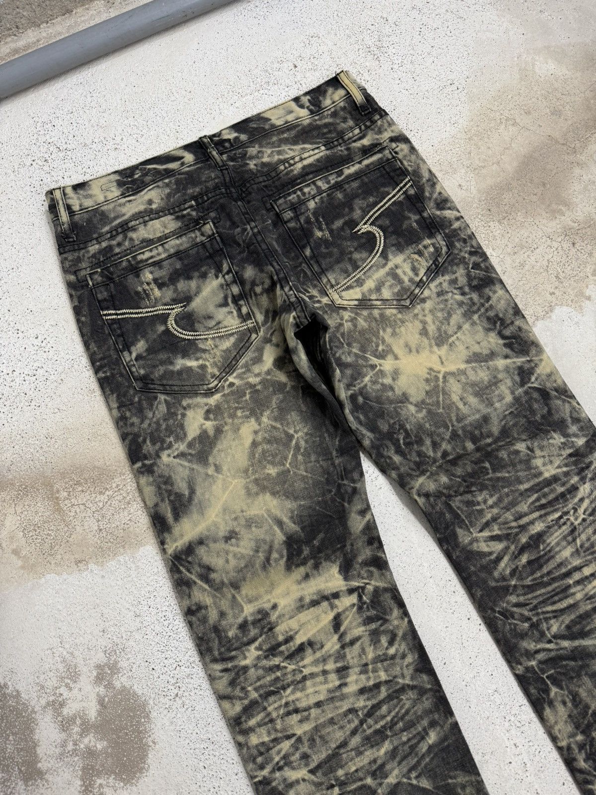 semanticdesign Semantic Design Acid Wash Distressed Denim Pants Size US 31 - 9 Thumbnail