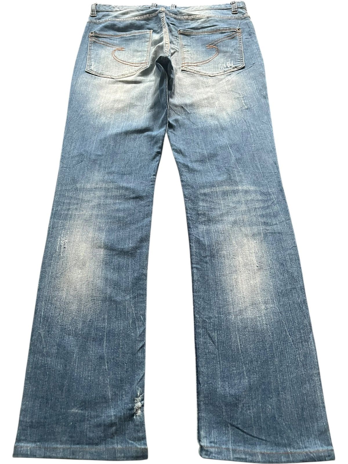 semanticdesign Vintage Semantic Design Faded Wash Distressed Jeans Size 32" / US 10 / IT 46 - 2 Thumbnail