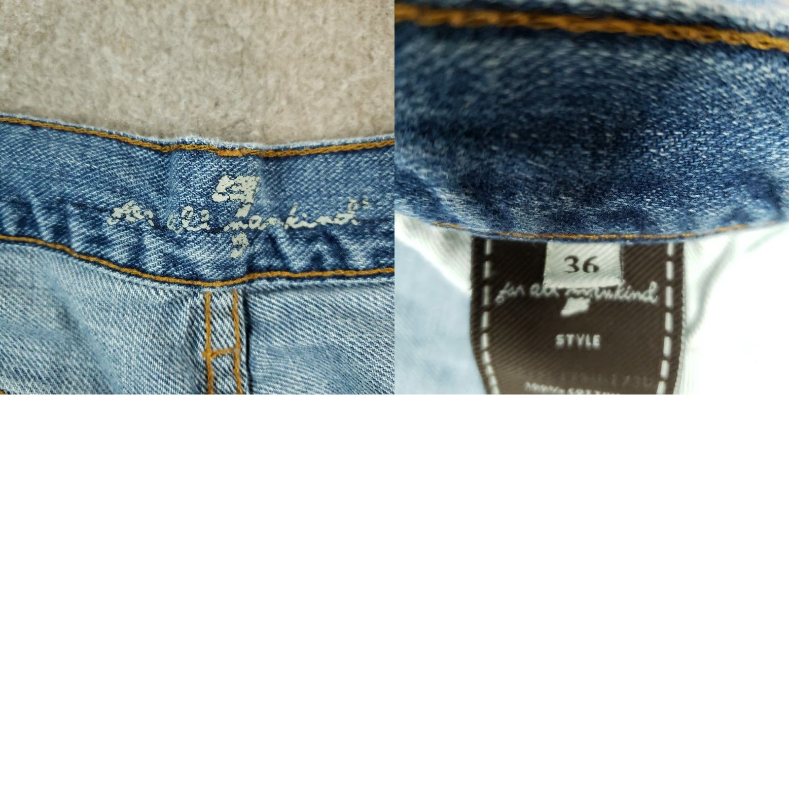 7 For All Mankind 7 For All Mankind Jeans Mens 36x29 Blue Denim Relaxed Straight Leg Shirt? Size US 36 / EU 52 - 8 Thumbnail