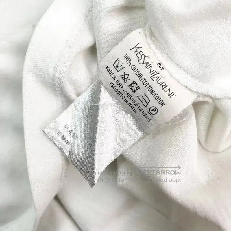 Yves Saint Laurent YSL White Long Sleeve Cotton Sweatshirt . Size M / US 6-8 / IT 42-44 - 4 Thumbnail