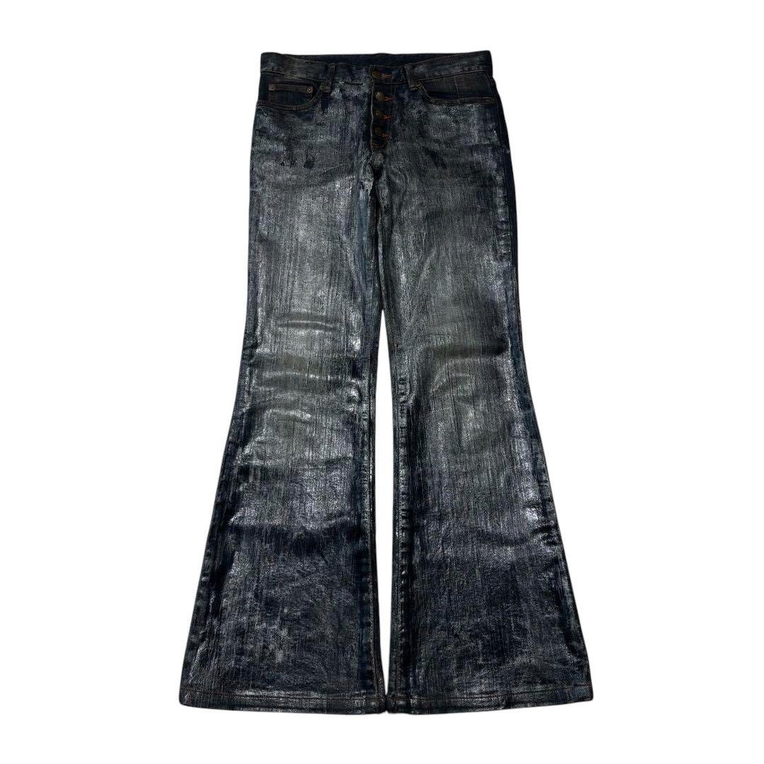 Tornado Mart Claw Marks Flared Lace-Up Jeans – Paroxa Studios