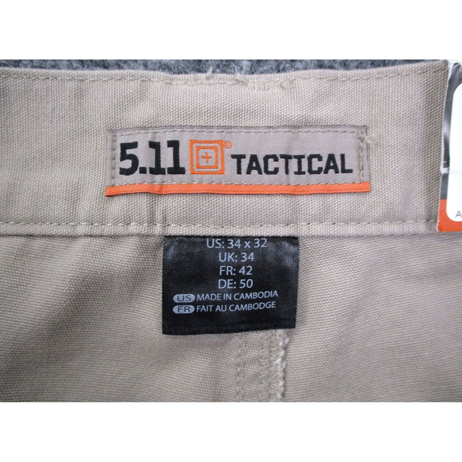 Vintage 5.11 Tactical Pants Men 34x32 Cargo Workwear Beige Cotton Canvas 511 Cargo Pants Mens Regular 32 Inseam Beige Size US 32 / EU 48 - 7 Thumbnail