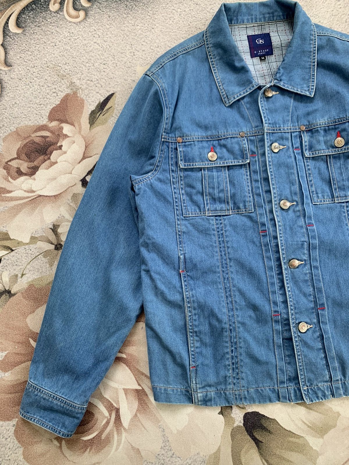 Japanese Brand GS G-Stage Jeans Pleated Centre Style Jacket Size US M / EU 48-50 / 2 - 3 Thumbnail