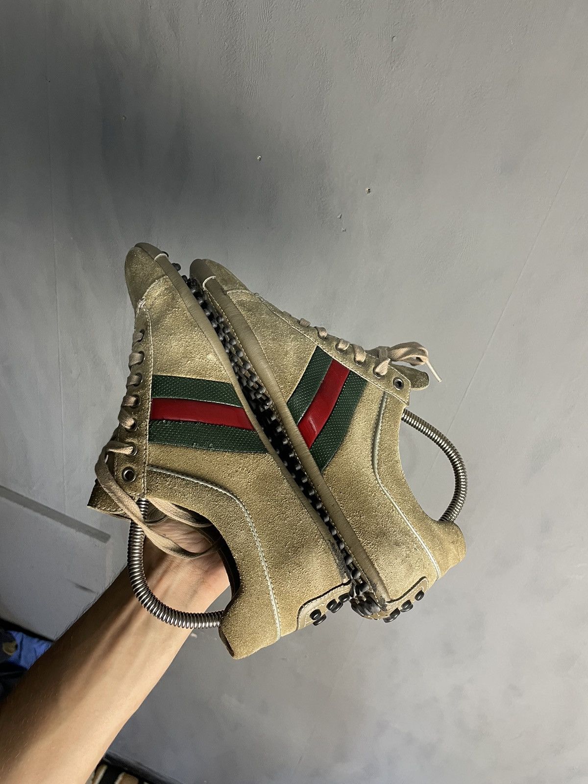 Gucci Gucci beige Sneaker GG US7 Size US 7 / EU 40 - 4 Thumbnail