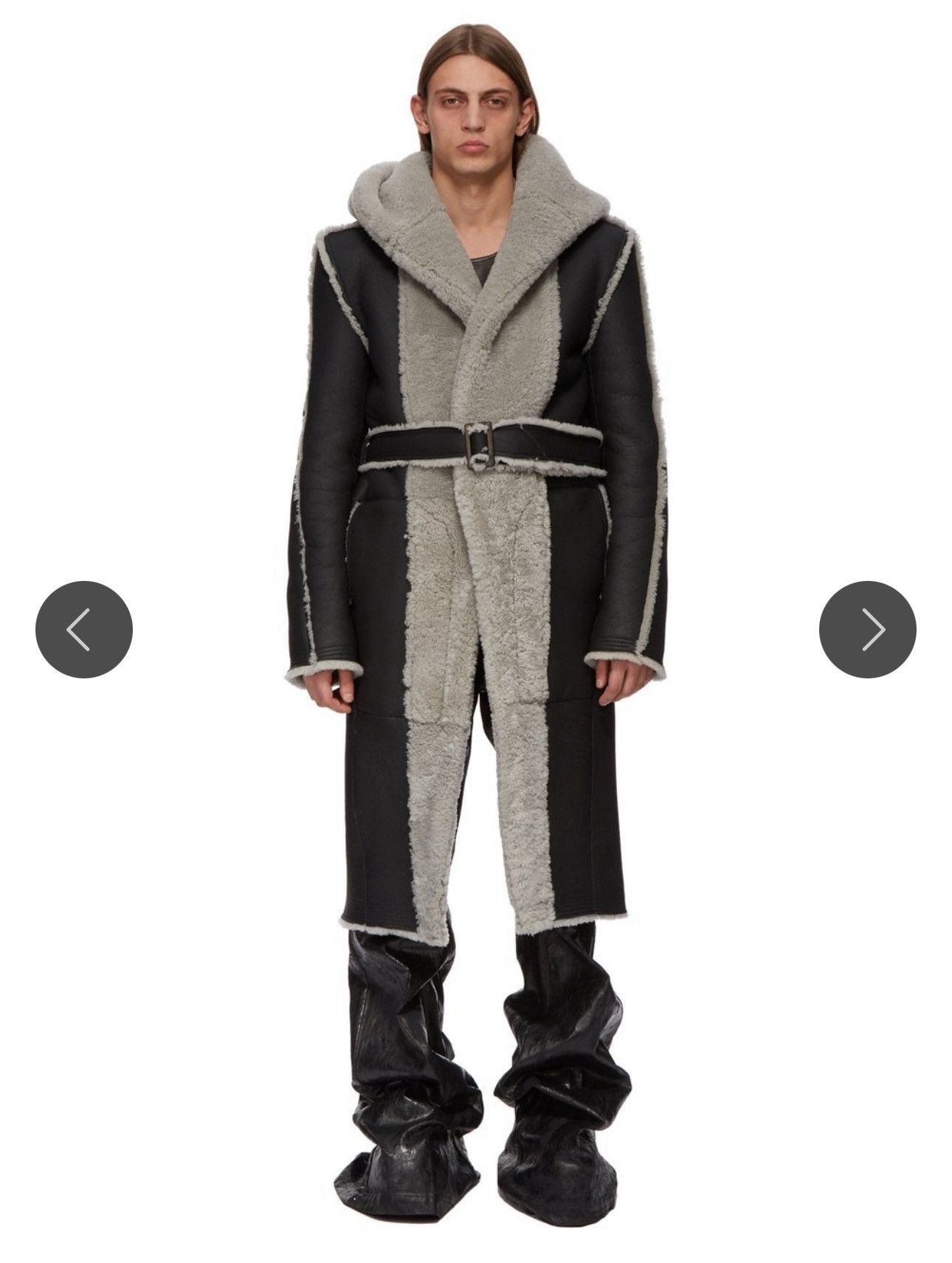 Rick Owens RICK OWENS FW24 PORTERVILLE RUNWAY MERINO SHEARLING Size US L / EU 52-54 / 3 - 1 Thumbnail