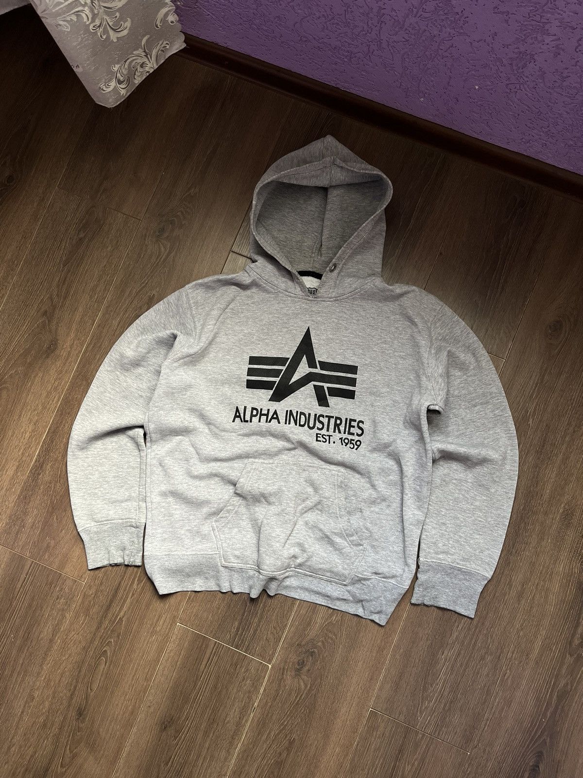 Alpha Industries × Vintage Vintage Hoodie Alpha Industries Big Logo Size US L / EU 52-54 / 3 - 2 Thumbnail