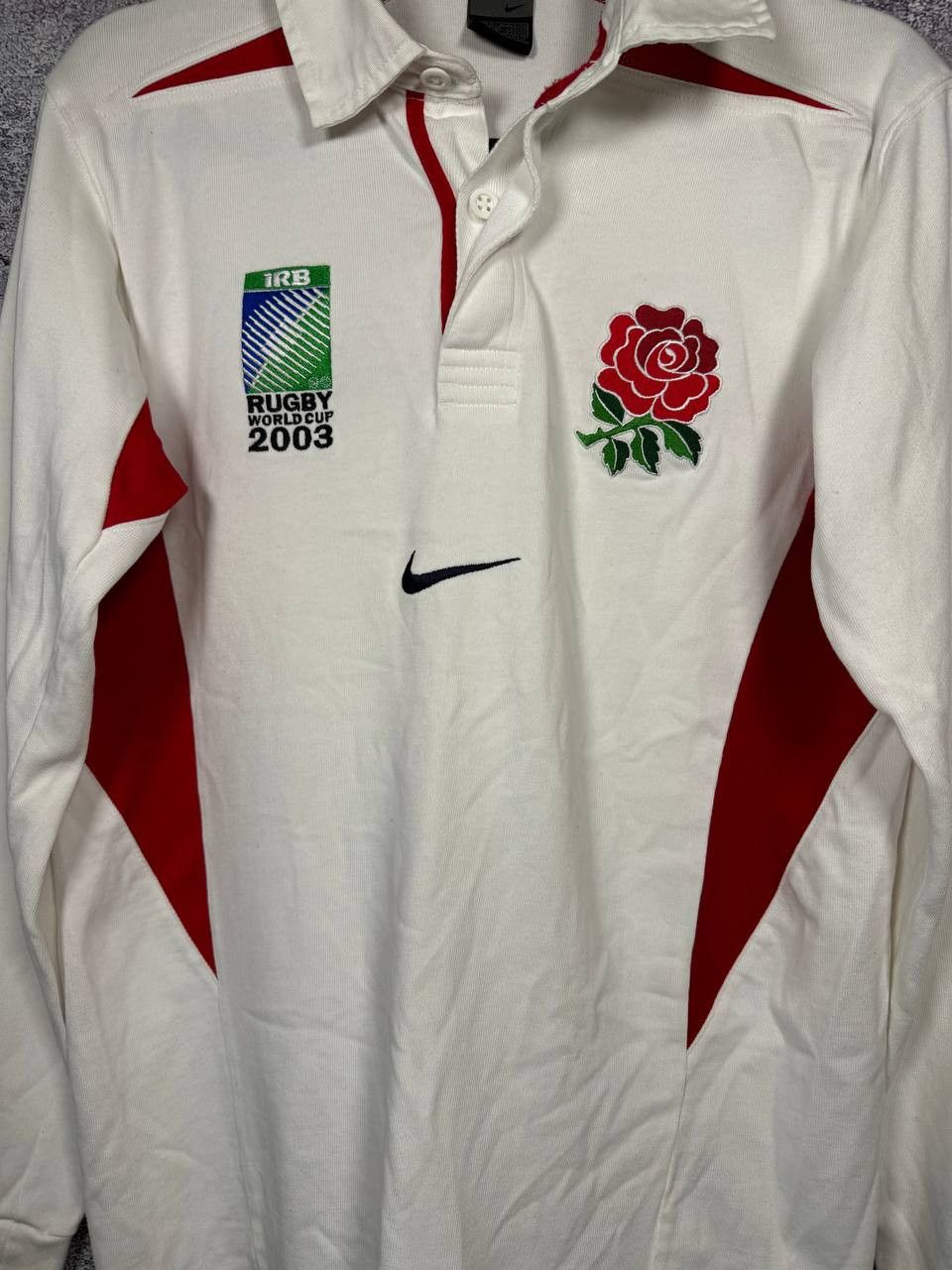 Nike ENGLAND RUGBY SHIRT 2003 Nike Home World Cup Jersey Size US S / EU 44-46 / 1 - 6 Thumbnail