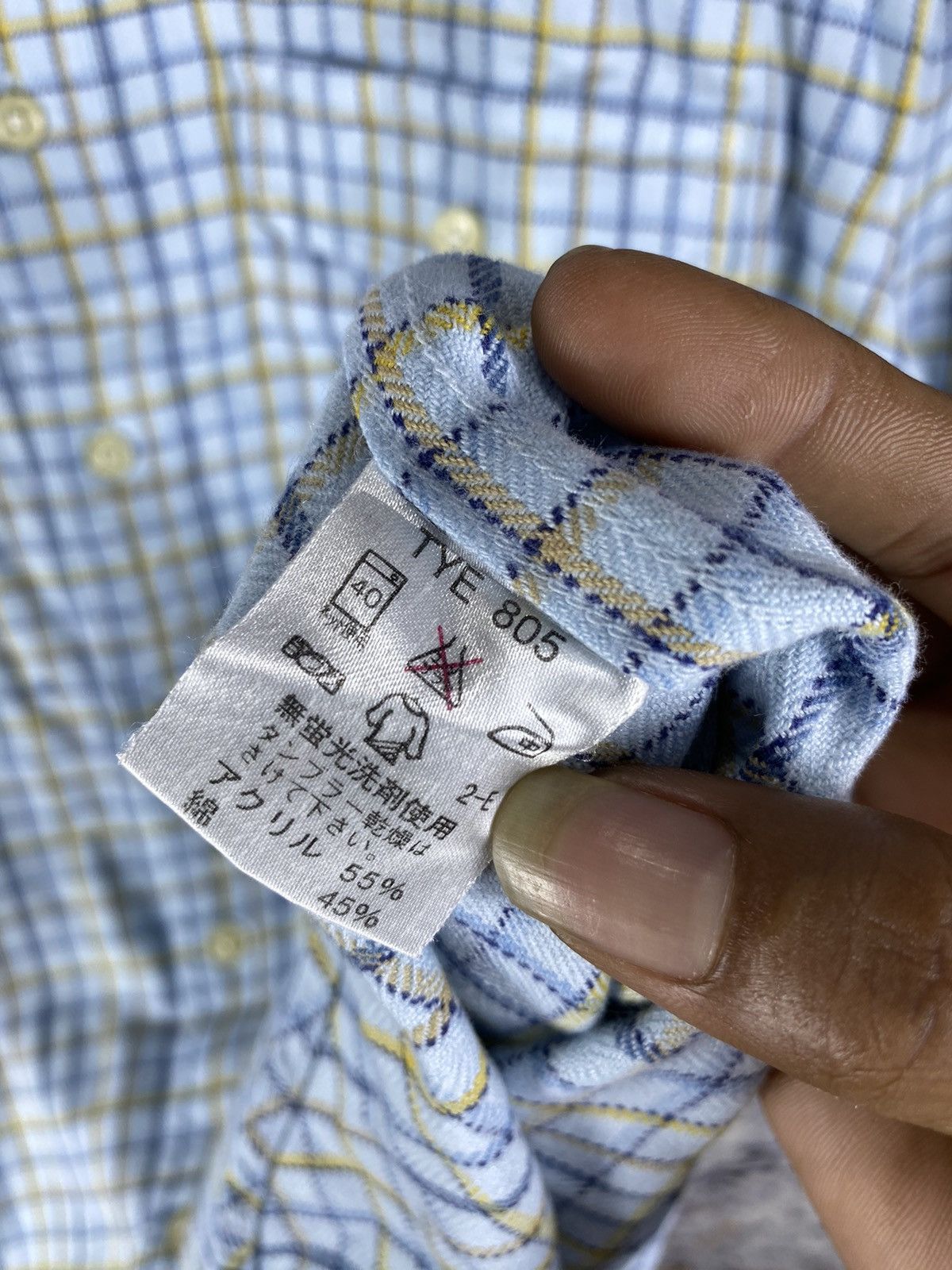 Issey Miyake Vintage IY Basics Issey Miyake Flannel Shirt Size US L / EU 52-54 / 3 - 5 Thumbnail
