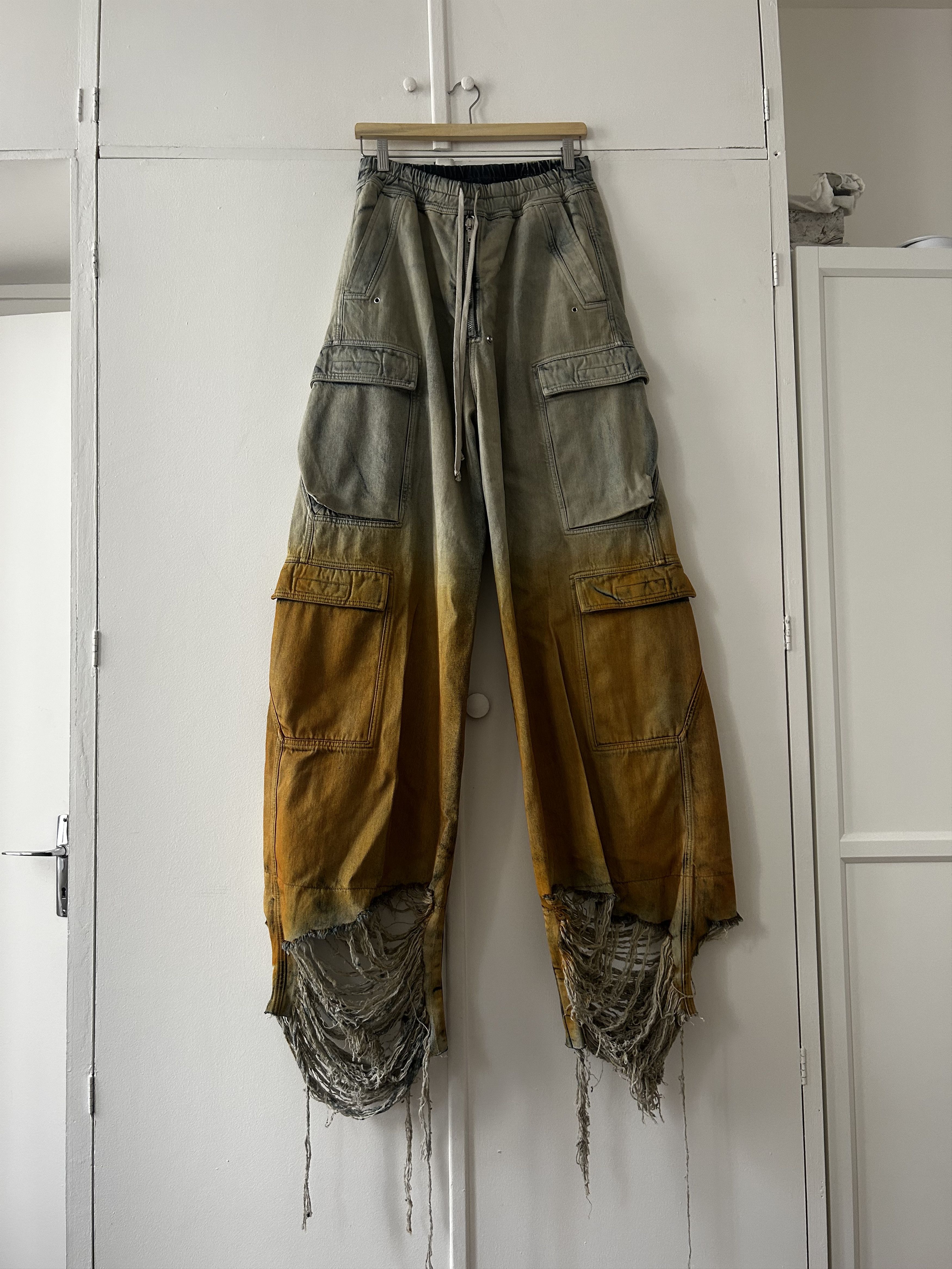 Rick Owens Drkshdw Rick Owens Drkshdw double cargo bela ombré Size US 32 / EU 48 - 1 Thumbnail
