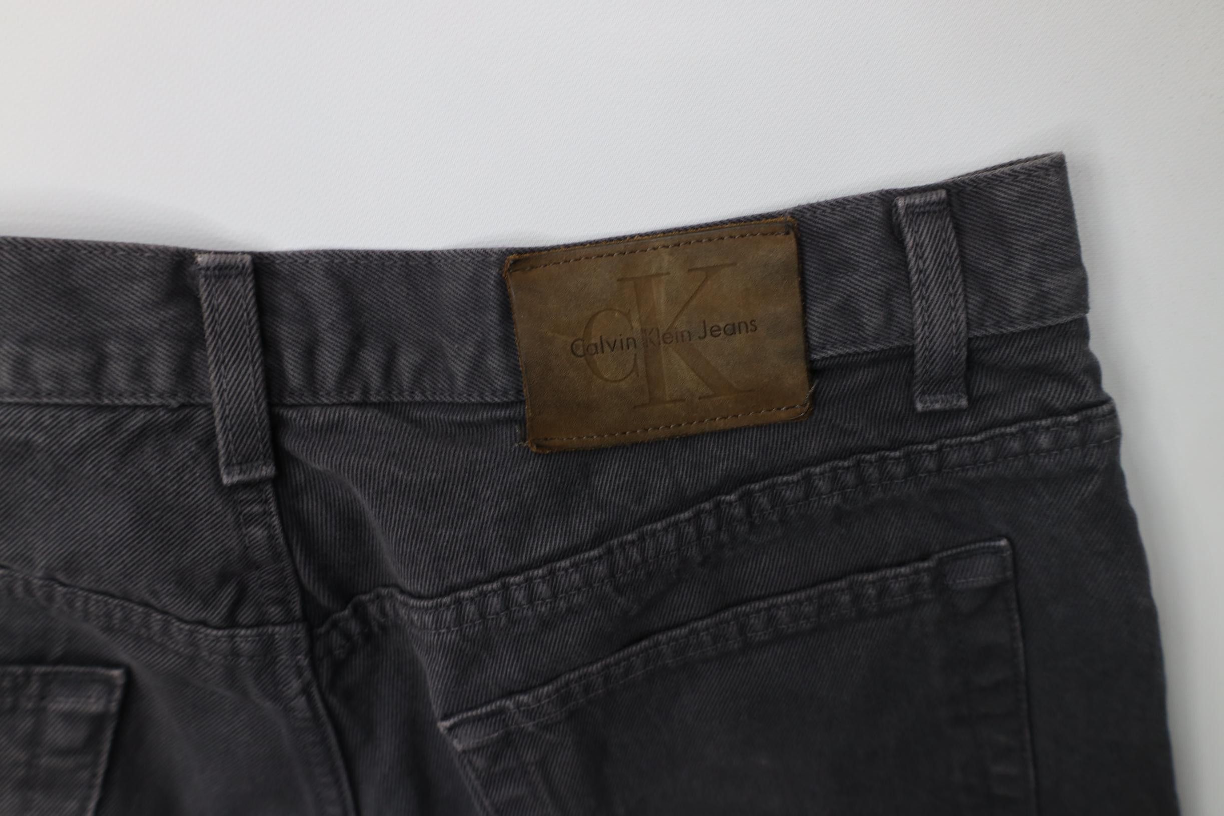Calvin Klein Vintage 90s Y2K Calvin Klein Tapered Leg Denim Jeans Gray Size US 34 / EU 50 - 14 Thumbnail