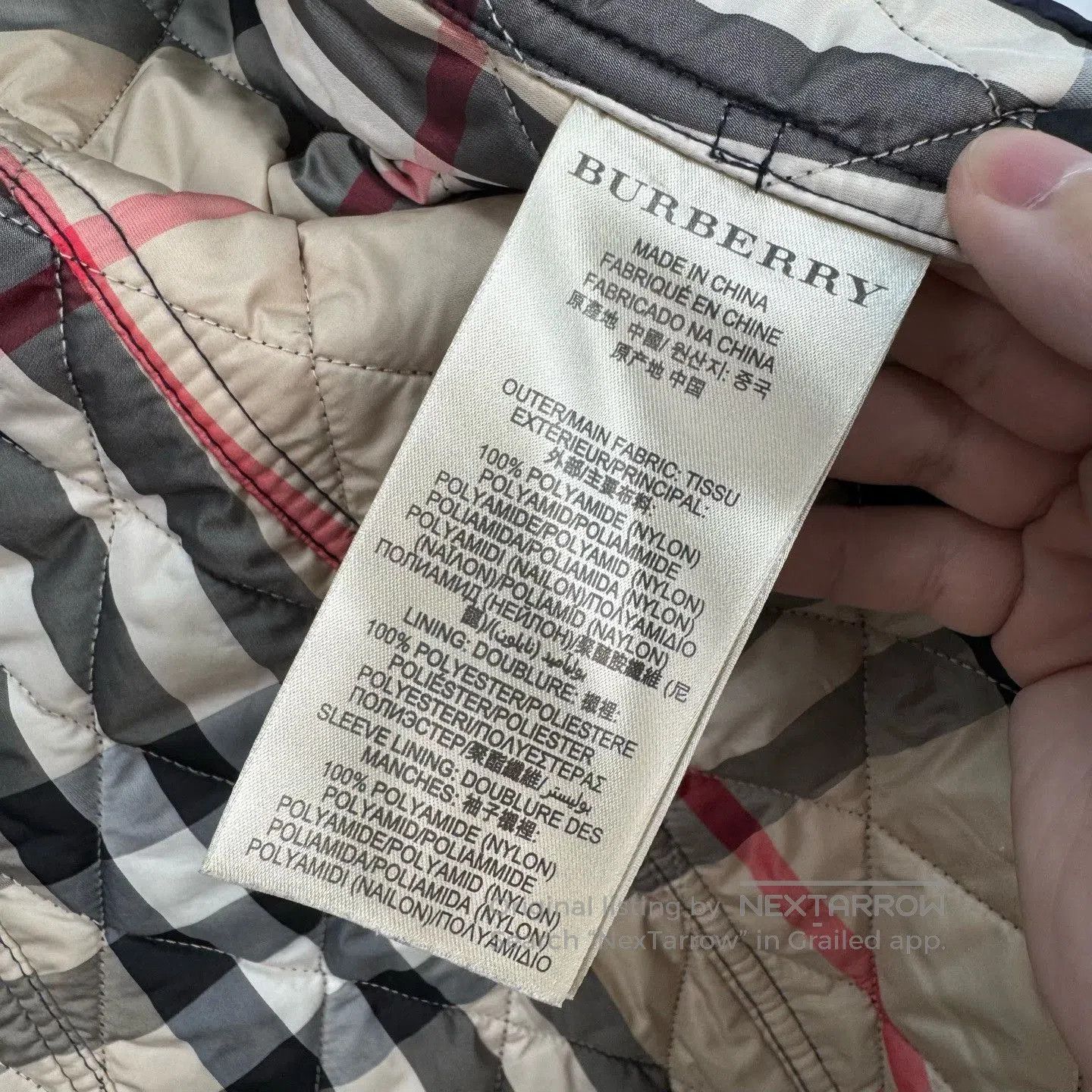 Burberry Burberry Check Quilted Cotton Coat. Size S / US 4 / IT 40 - 7 Thumbnail