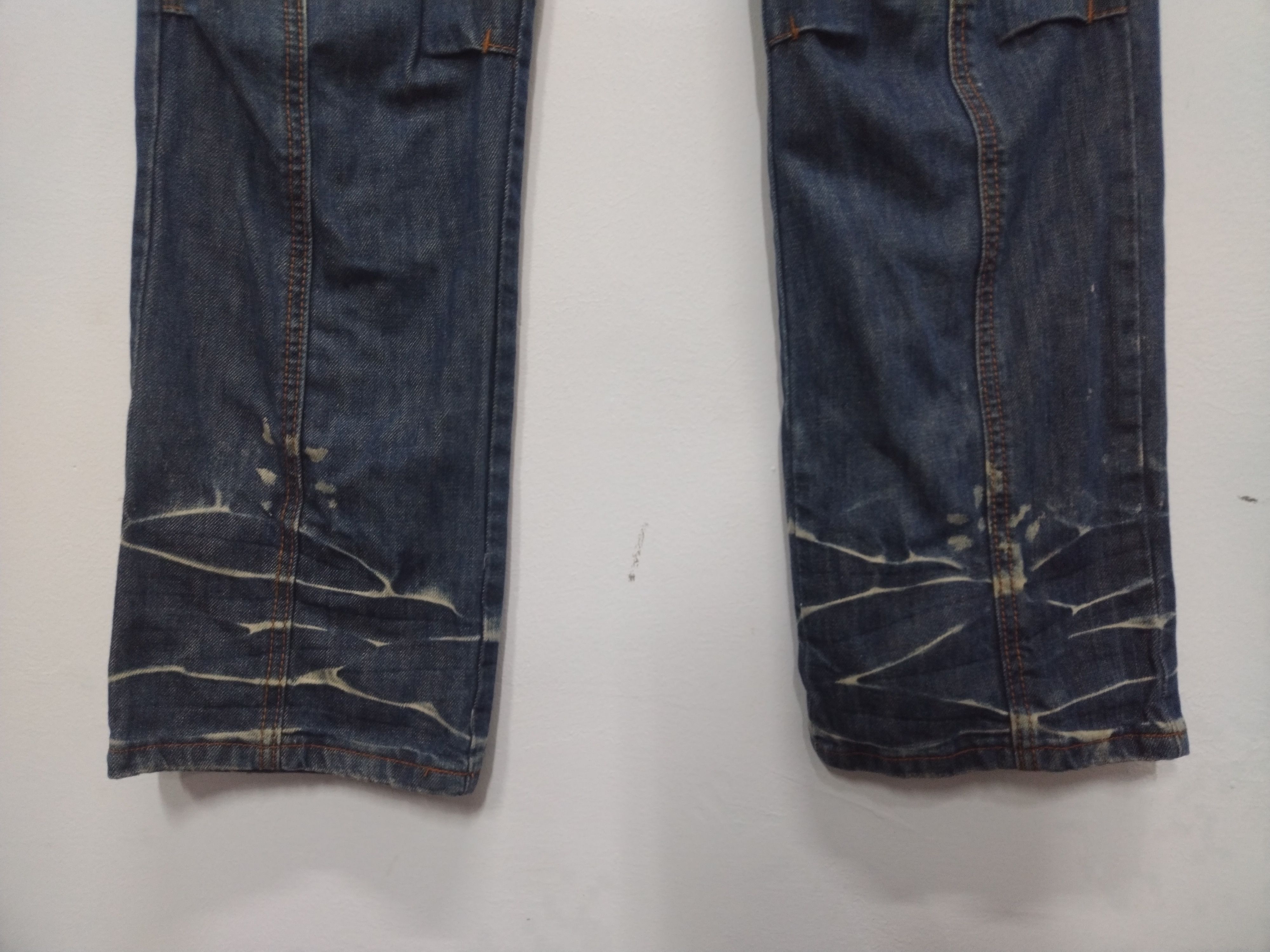 Seditionaries Crazy acid wash jeans Punk Goth Distressed Smile Frog Jeans Size US 32 / EU 48 - 6 Thumbnail