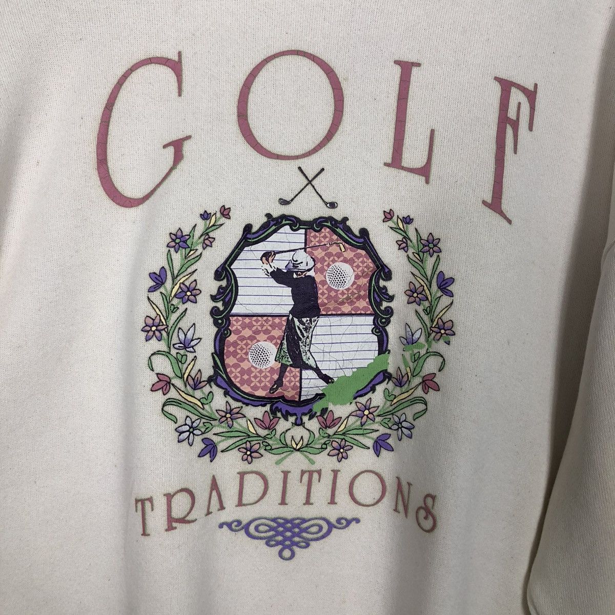 Vintage 🔥VINTAGE COLLEGE SWEATSHIRT COLLAR MORNING SUN USA GOLF Size US M / EU 48-50 / 2 - 14 Thumbnail